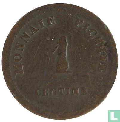 België 1 centime 1833 Monnaie Fictive, Aalst - Bild 2