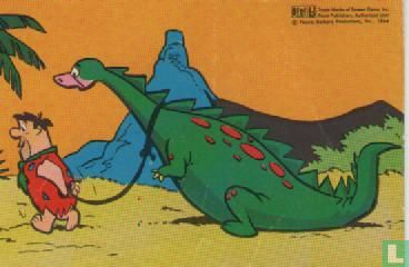 Fred met een dinosaurus