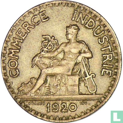 France 2 francs 1920 (type 2) - Image 1