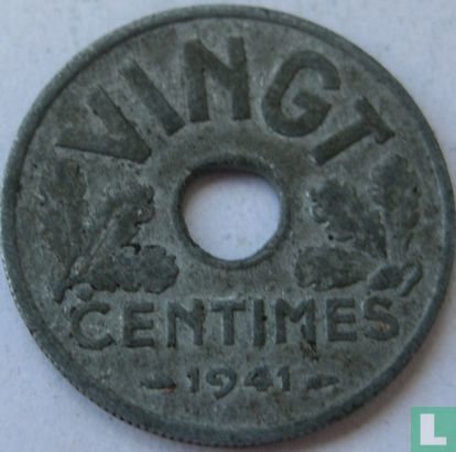 France 20 centimes 1941 (type 1) - Image 1