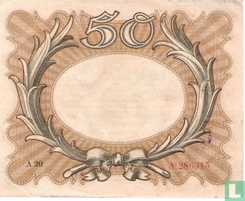 Reichsbanknote 50 Mark (P.65 - Ros.57a) - Bild 2
