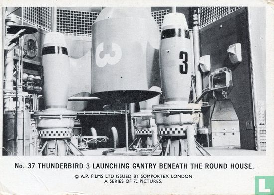 Thunderbird 3 launching gantry beneath the round house. - Bild 1