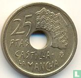 Spanje 25 pesetas 1996 "Castilla - La Mancha" - Afbeelding 2