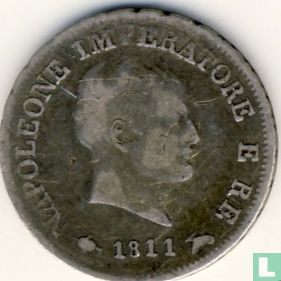 Koninkrijk Italië 10 soldi 1811 (M) - Afbeelding 1