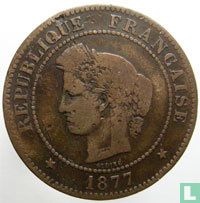 Frankrijk 5 centimes 1877 (A) - Afbeelding 1
