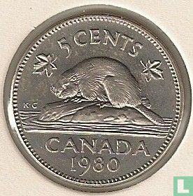 Canada 5 cents 1980 - Image 1