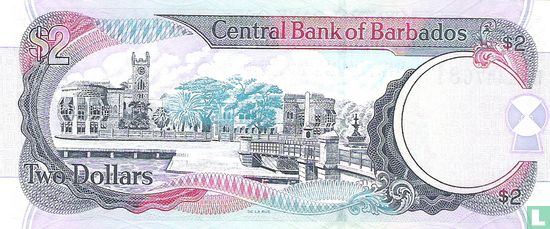 Barbados 2 Dollars   - Afbeelding 2