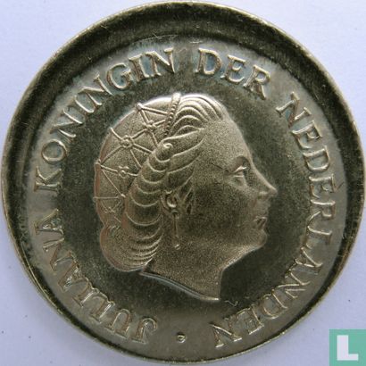 Pays-Bas 25 cent 1980 (fauté) - Image 2