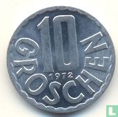 Autriche 10 groschen 1972 - Image 1