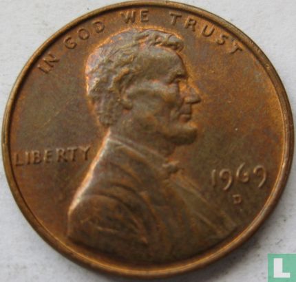 Vereinigte Staaten 1 Cent 1969 (D) - Bild 1