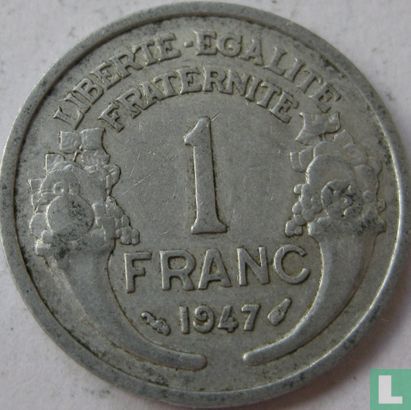 France 1 franc 1947 (without B) - Image 1