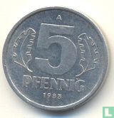 RDA 5 pfennig 1983 - Image 1