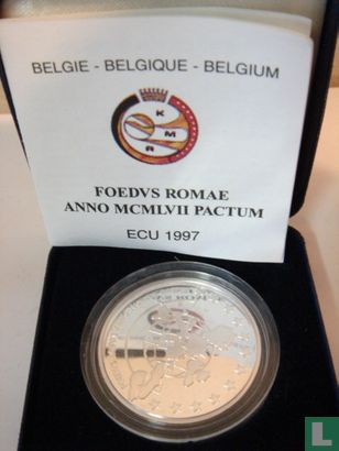 Belgien 5 Ecu 1997 (PP) "40th anniversary Treaty of Rome" - Bild 3