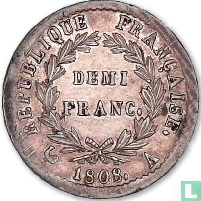 France ½ franc 1808 (A) - Image 1