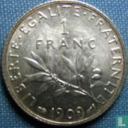 Frankrijk 1 franc 1909 - Afbeelding 1