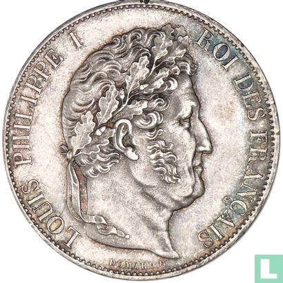 France 5 francs 1844 (A) - Image 2