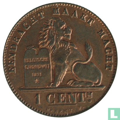 Belgium 1 centime 1907 (NLD) - Image 2
