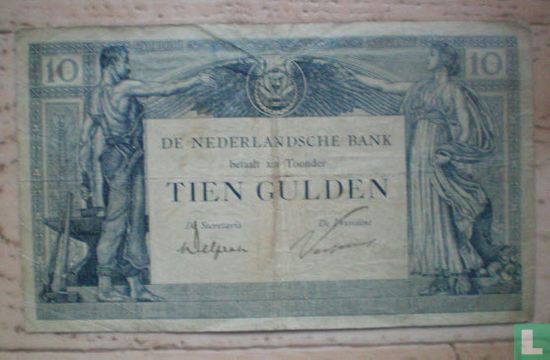10 guilder 1921 - Image 1