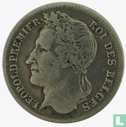 Belgique ¼ franc 1834 (avec BRAEMT F.) - Image 2