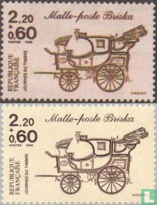 Postkoets 'Briska' rond 1830 