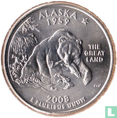 United States ¼ dollar 2008 (D) "Alaska" - Image 1
