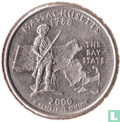 Vereinigte Staaten ¼ Dollar 2000 (P) "Massachusetts" - Bild 1