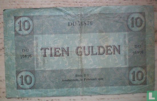10 guilder 1921 - Image 2