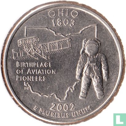États-Unis ¼ dollar 2002 (D) "Ohio" - Image 1