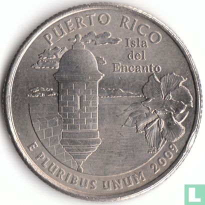 Verenigde Staten ¼ dollar 2009 (D) "Puerto Rico" - Afbeelding 1