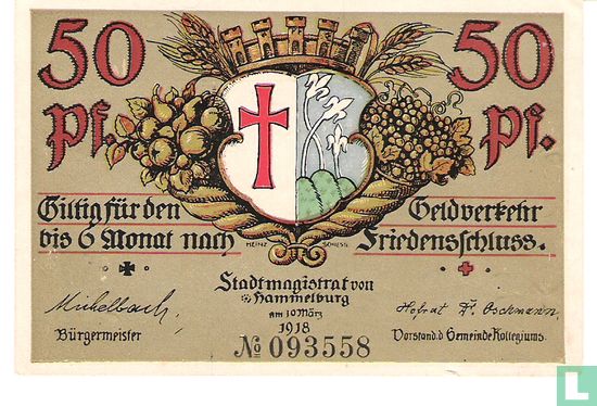 Hammelburg 50 Pfennig - Image 1