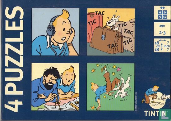 Tintin 4 puzzles 