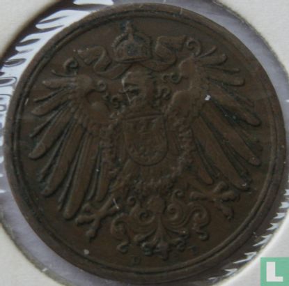 Duitse Rijk 1 pfennig 1913 (D) - Afbeelding 2