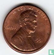 Vereinigte Staaten 1 Cent 1991 (ohne Buchstabe) - Bild 1