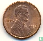 United States 1 cent 1987 (without letter) - Image 1