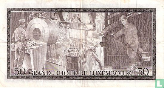 Luxemburg 50 Francs (P55a) - Bild 2