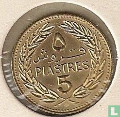 Liban 5 piastres 1975 - Image 2