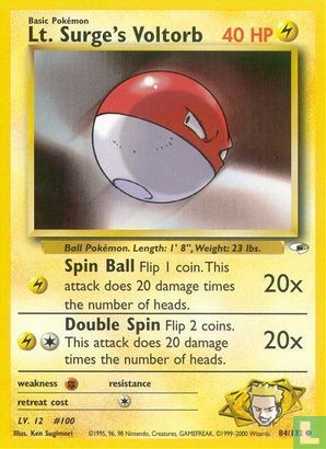 Lt. Surge's Voltorb - Image 1