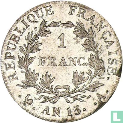 Frankrijk 1 franc AN 13 (A) - Afbeelding 1