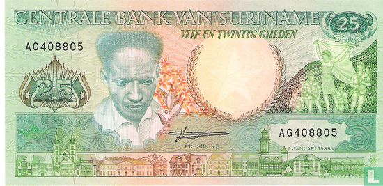 Suriname 25 Gulden  - Image 1