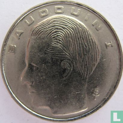 Belgique 1 franc 1989 (FRA) - Image 2