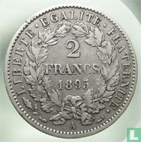 Frankrijk 2 francs 1895 - Afbeelding 1