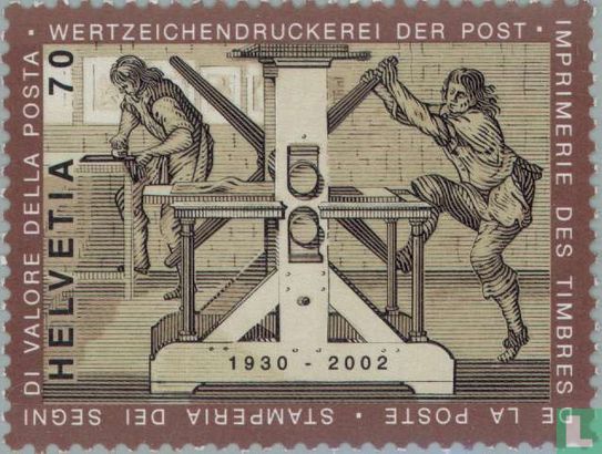 Laatste postzegel drukkerij Posterijen