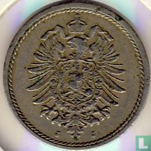 Empire allemand 5 pfennig 1889 (J) - Image 2