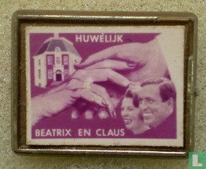 Huwelijk Beatrix en Claus (dans cadre)