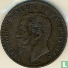 Italien 10 Centesimi 1866 (H) - Bild 2