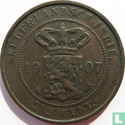 Nederlands-Indië 2½ cent 1907 - Afbeelding 1