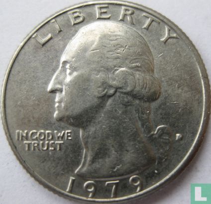 États-Unis ¼ dollar 1979 (D) - Image 1