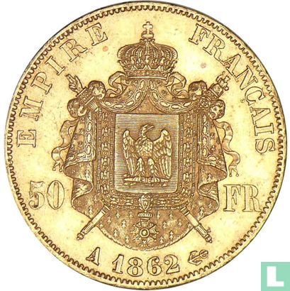 Frankrijk 50 francs 1862 (A) - Afbeelding 1