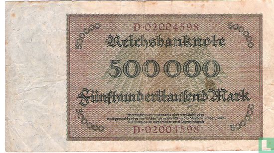 Deutschland 500.000 Mark 1923 (P88a2) - Bild 2
