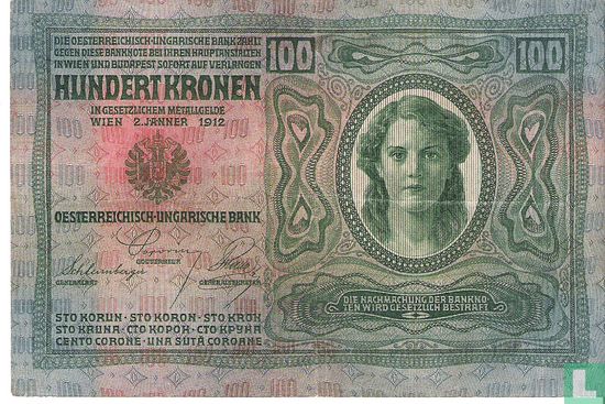 Oostenrijk 100 Kronen 1912 - Afbeelding 1